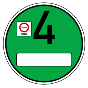 Grüne Umweltplakette