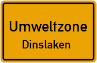 Umwelt- oder auch Feinstaubplakette für Umweltzone Dinslaken kaufen