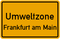 Umwelt- oder auch Feinstaubplakette für Umweltzone Frankfurt am Main kaufen