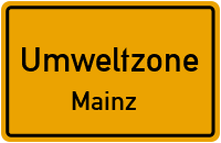 Umwelt- oder auch Feinstaubplakette für Umweltzone Mainz kaufen