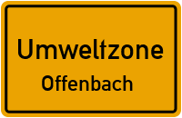 Umwelt- oder auch Feinstaubplakette für Umweltzone Offenbach kaufen