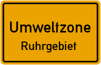 Umwelt- oder auch Feinstaubplakette für Umweltzone Ruhrgebiet kaufen
