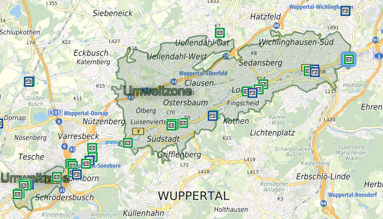 Umwelt- oder auch Feinstaubplakette für Umweltzone Wuppertal kaufen